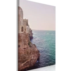 Kunstdruck auf Leinwand 'Turquoise Coast Vertical'