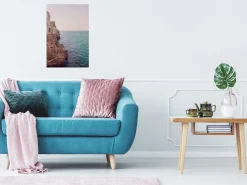 Kunstdruck auf Leinwand 'Turquoise Coast Vertical'