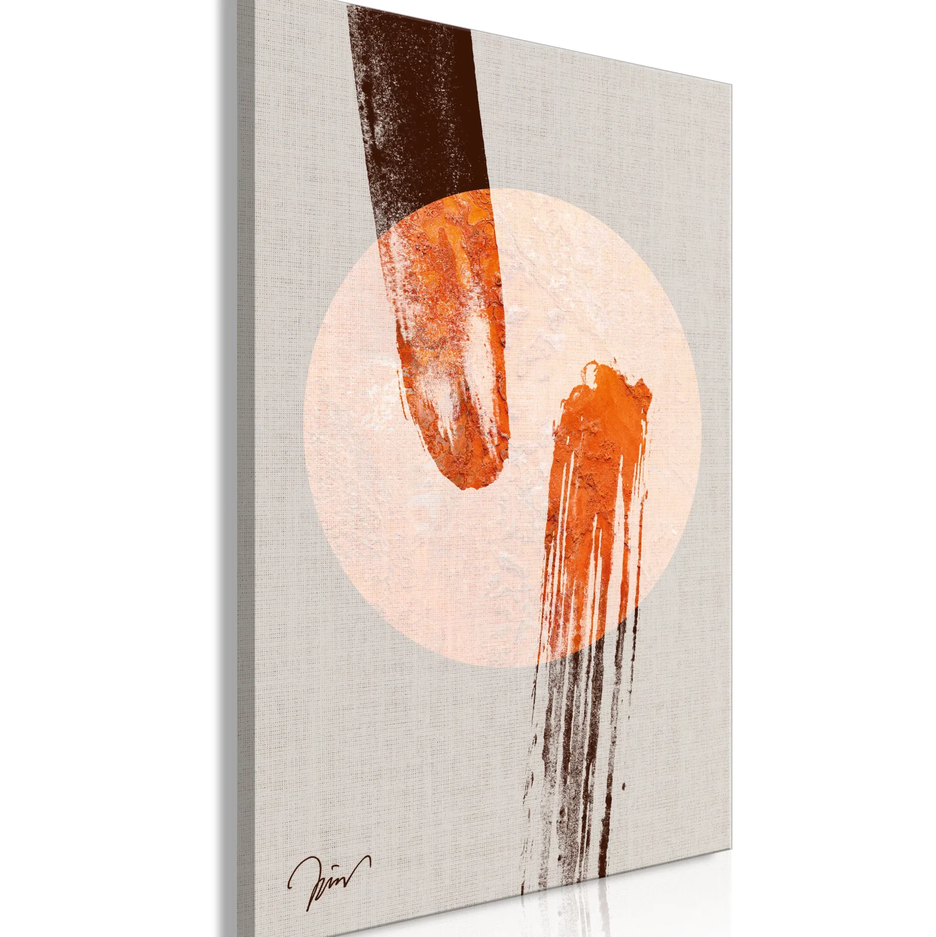 Kunstdruck auf Leinwand 'Two Comets Vertical'