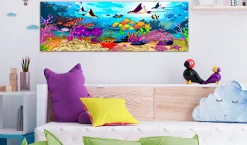 Kunstdruck auf Leinwand 'Underwater Fun Narrow'