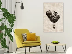 Kunstdruck auf Leinwand 'Underwater Flower Vertical'