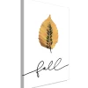 Kunstdruck auf Leinwand 'Unusual Leaf Vertical'