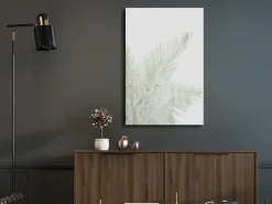 Kunstdruck auf Leinwand 'Velvet Green Vertical'