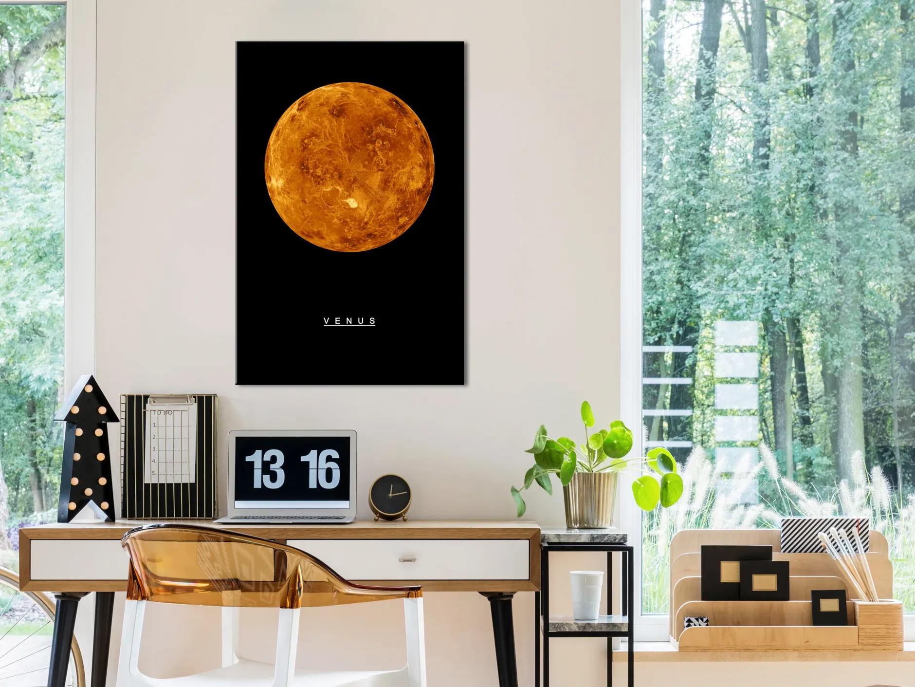 Kunstdruck auf Leinwand 'Venus Vertical'