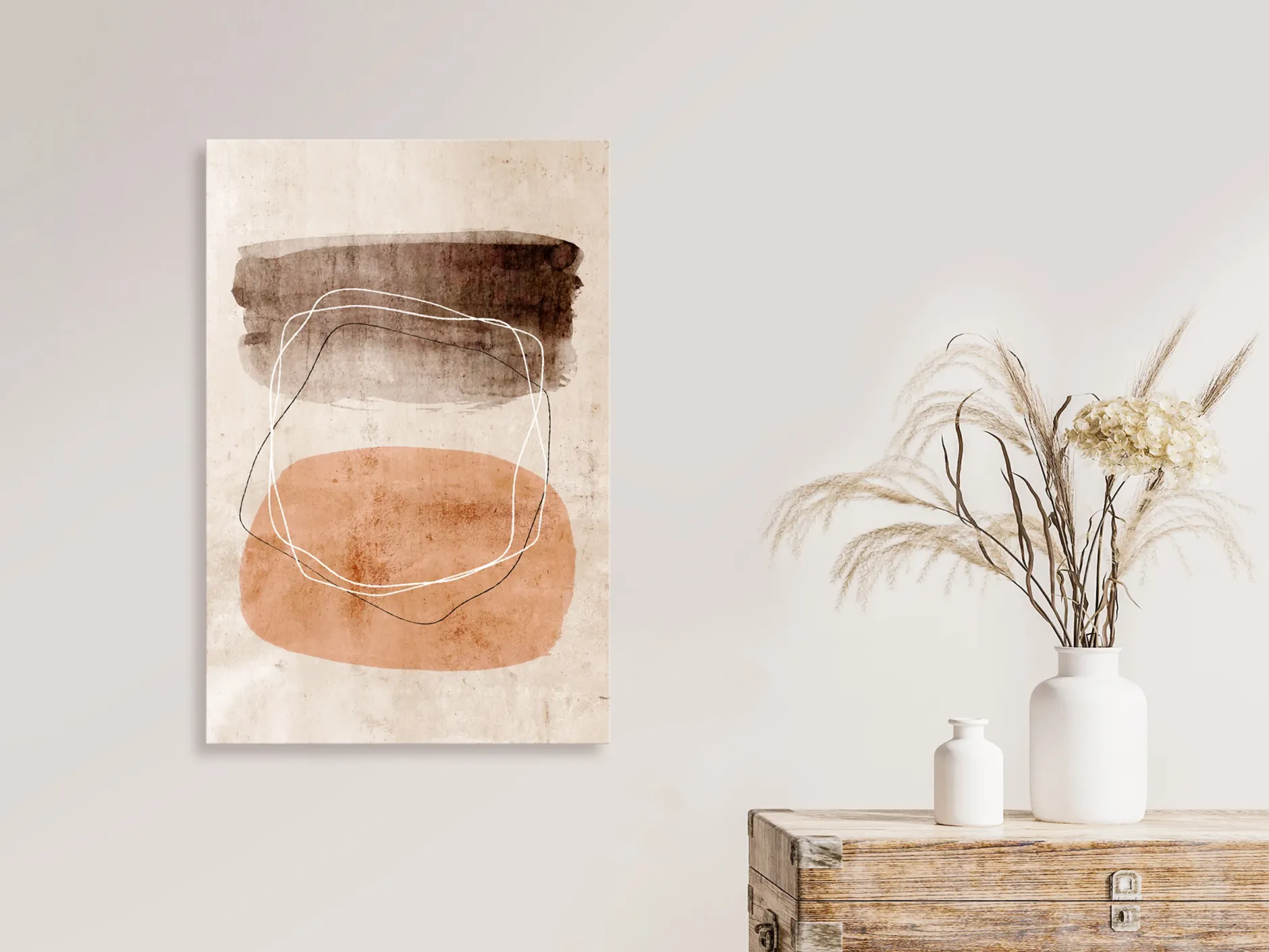 Kunstdruck auf Leinwand 'Vibrating Figures Vertical'