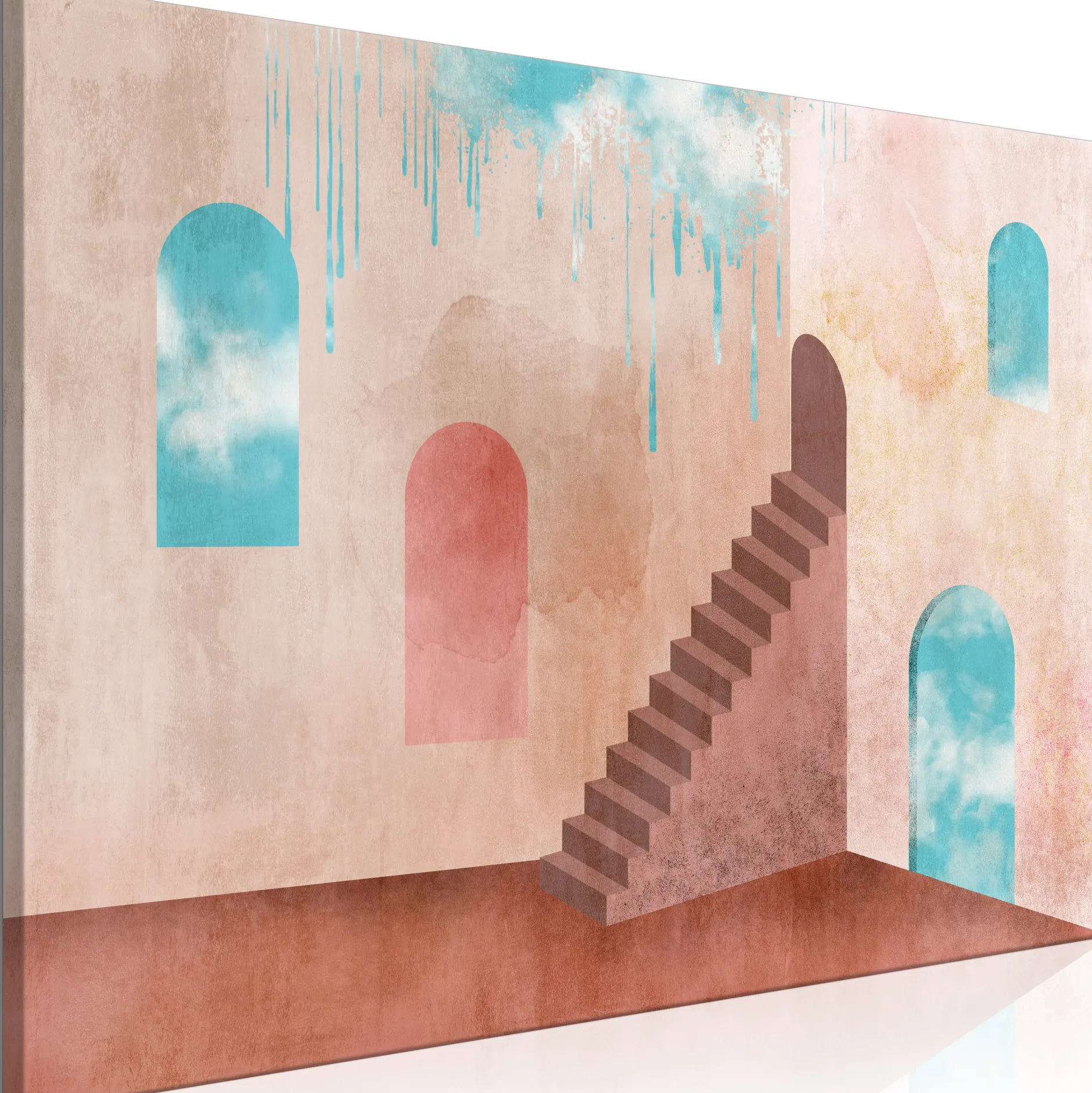 Kunstdruck auf Leinwand 'View of the Sky Wide'