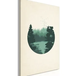 Kunstdruck auf Leinwand 'View of the Hills Vertical'