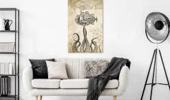 Kunstdruck auf Leinwand 'Vintage Submarine Vertical'
