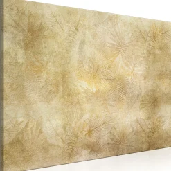 Kunstdruck auf Leinwand 'Vintage Leaves Wide'