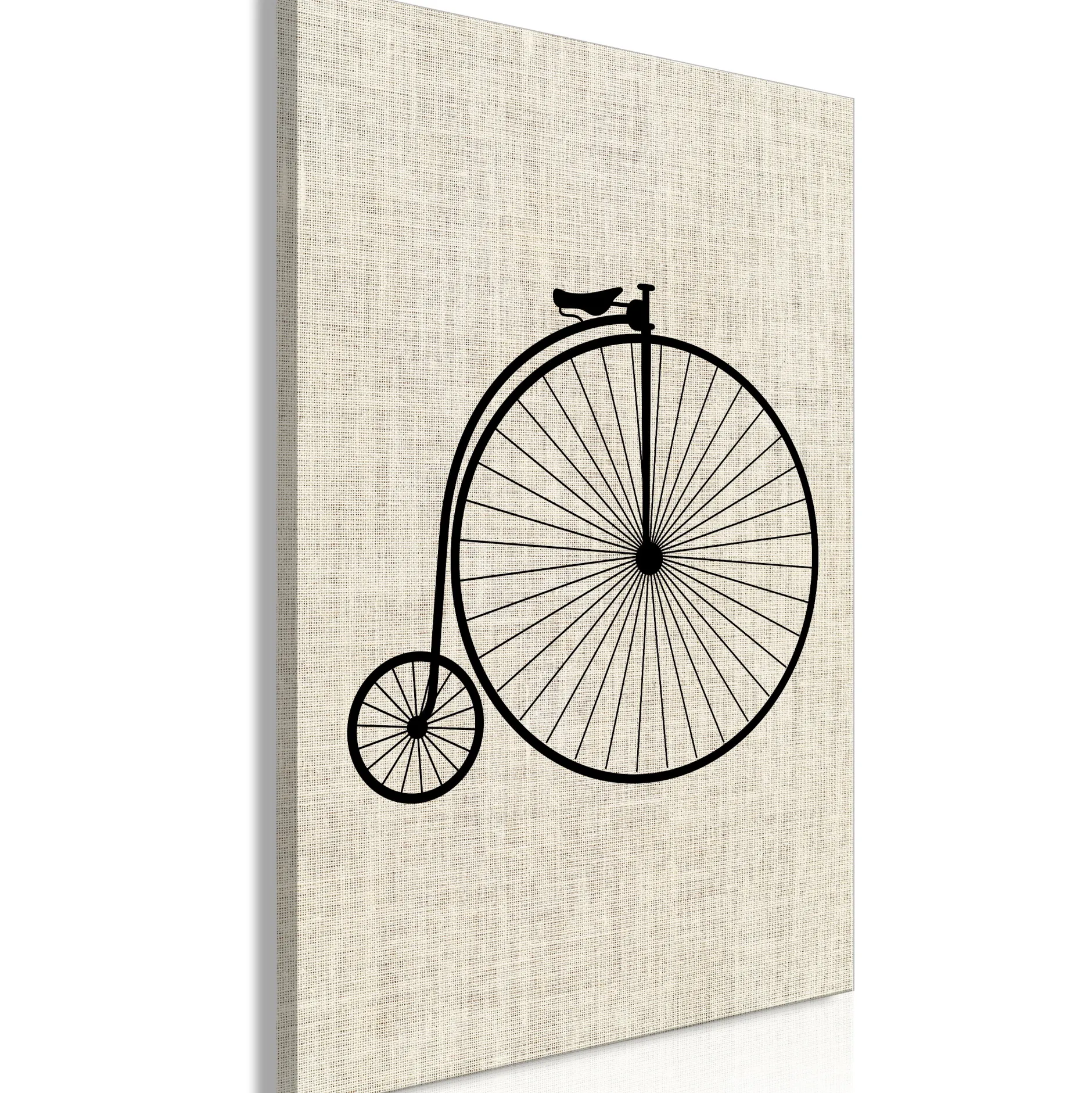 Kunstdruck auf Leinwand 'Vintage Bicycle Vertical'