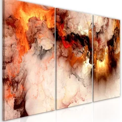 Kunstdruck auf Leinwand 'Volcanic Abstraction (3-teilig)'