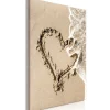 Kunstdruck auf Leinwand 'Wave of Love Vertical'