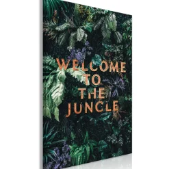 Kunstdruck auf Leinwand 'Welcome to the Junge Vertical'