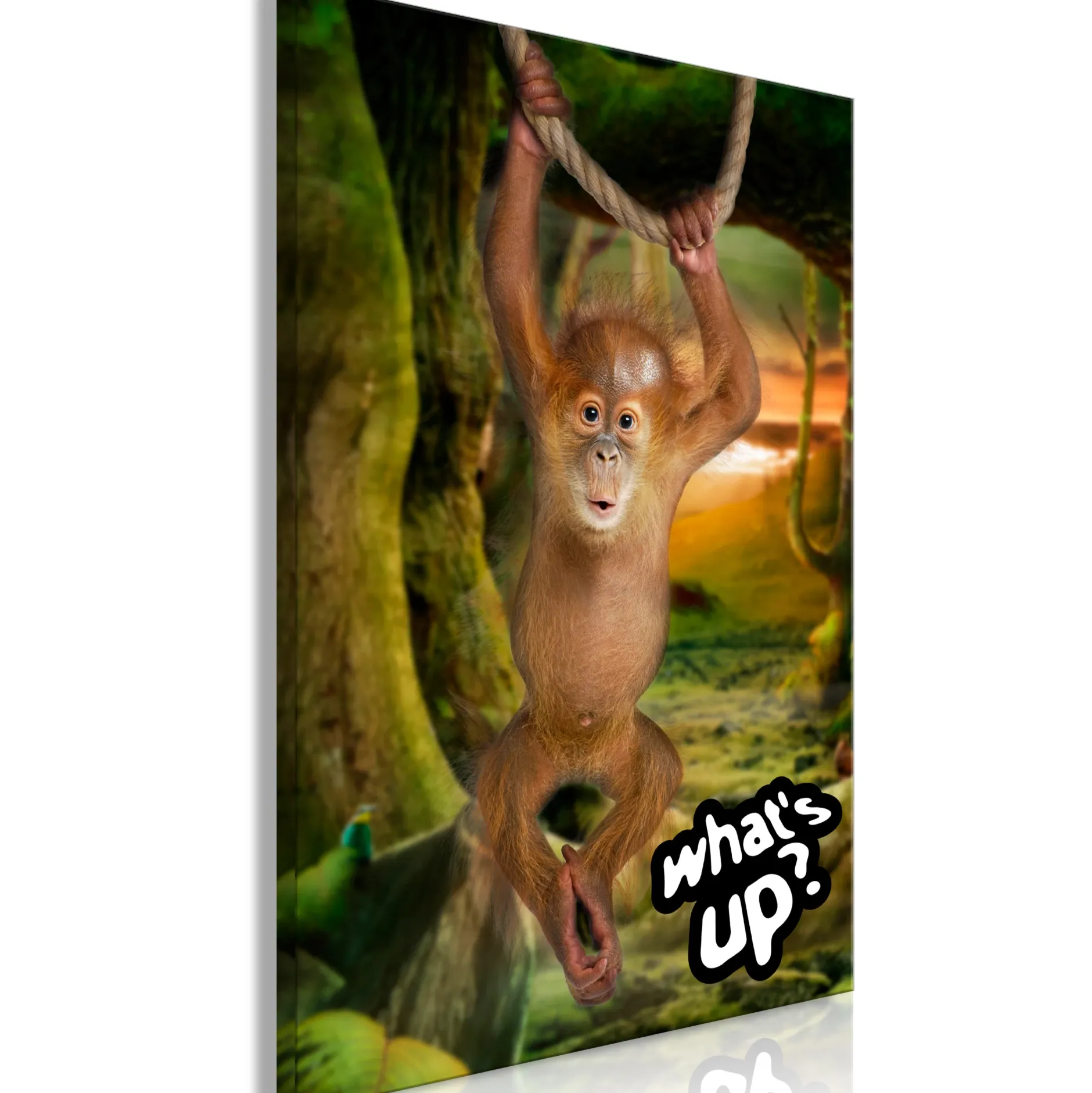 Kunstdruck auf Leinwand 'What's Up? Vertical'