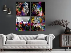 Kunstdruck auf Leinwand 'Wildness and Beauty (4-teilig)'