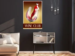Kunstdruck auf Leinwand 'Wine Club Vertical'