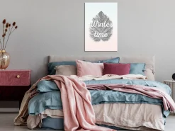 Kunstdruck auf Leinwand 'Winter Time Vertical'