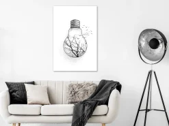 Kunstdruck auf Leinwand 'Winter Birds Vertical'