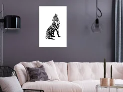 Kunstdruck auf Leinwand 'Wolf Trail Vertical'