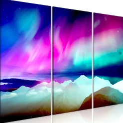 Kunstdruck auf Leinwand 'Wonderful Aurora (3-teilig)'