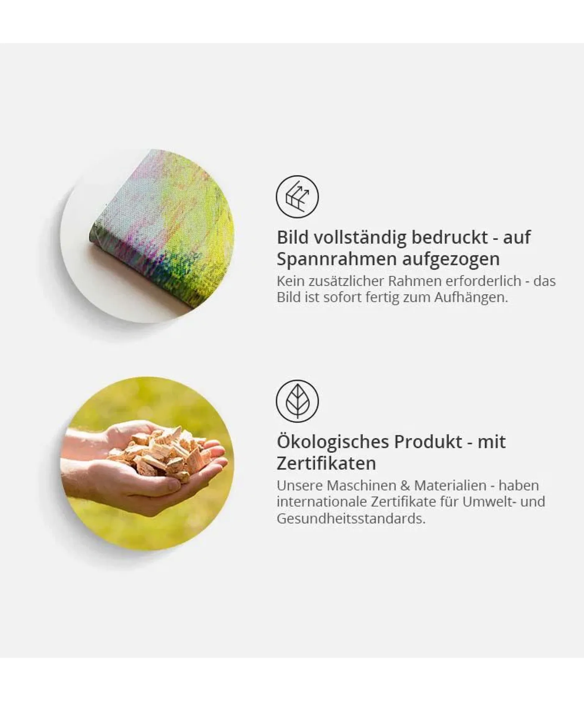 Kunstdruck auf Leinwand 'Wooded Island Vertical'