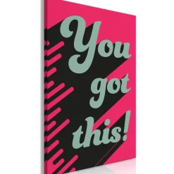 Kunstdruck auf Leinwand 'You Got This! Vertical'