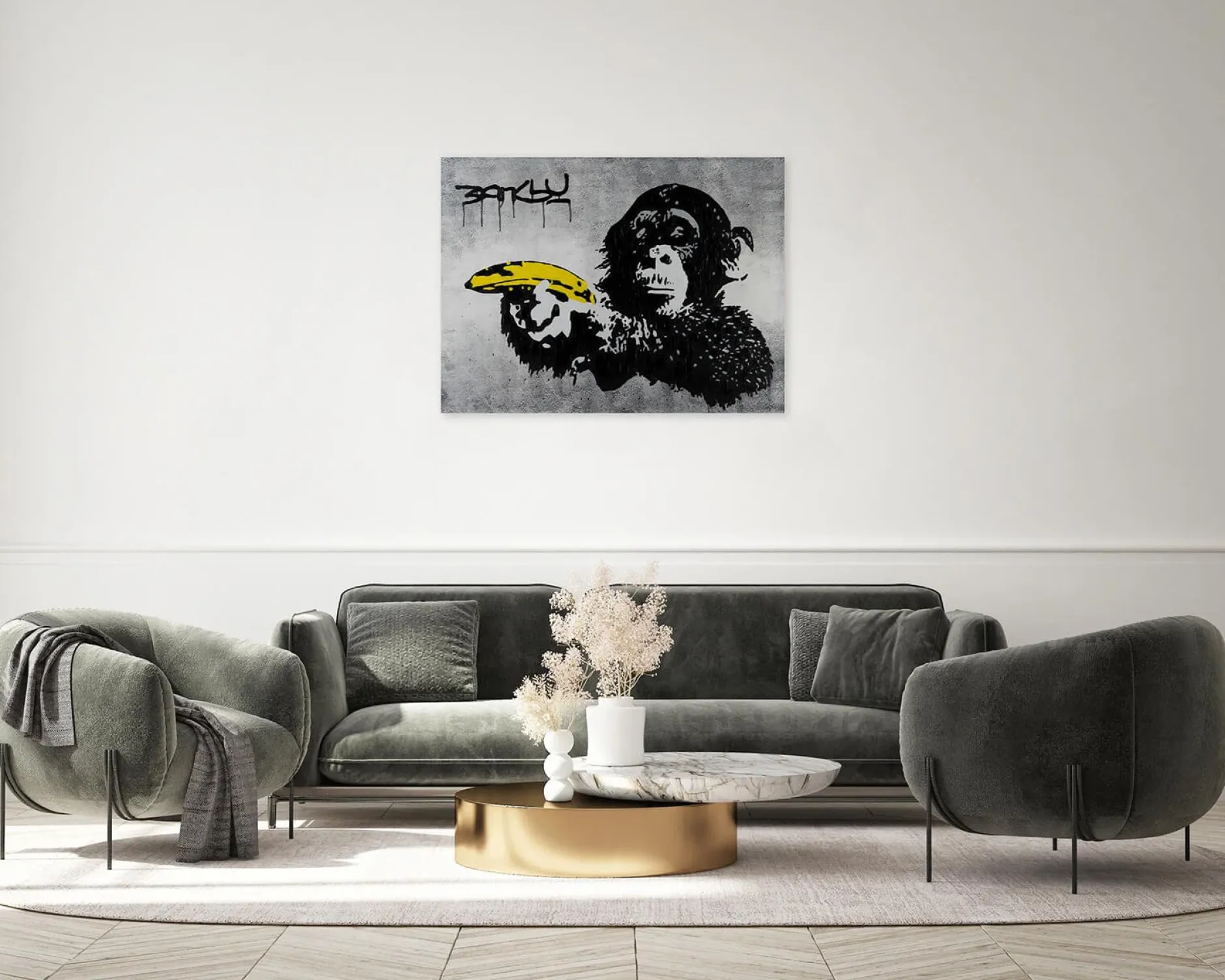 Kunstdruck 'Banksy's Banana Joy'