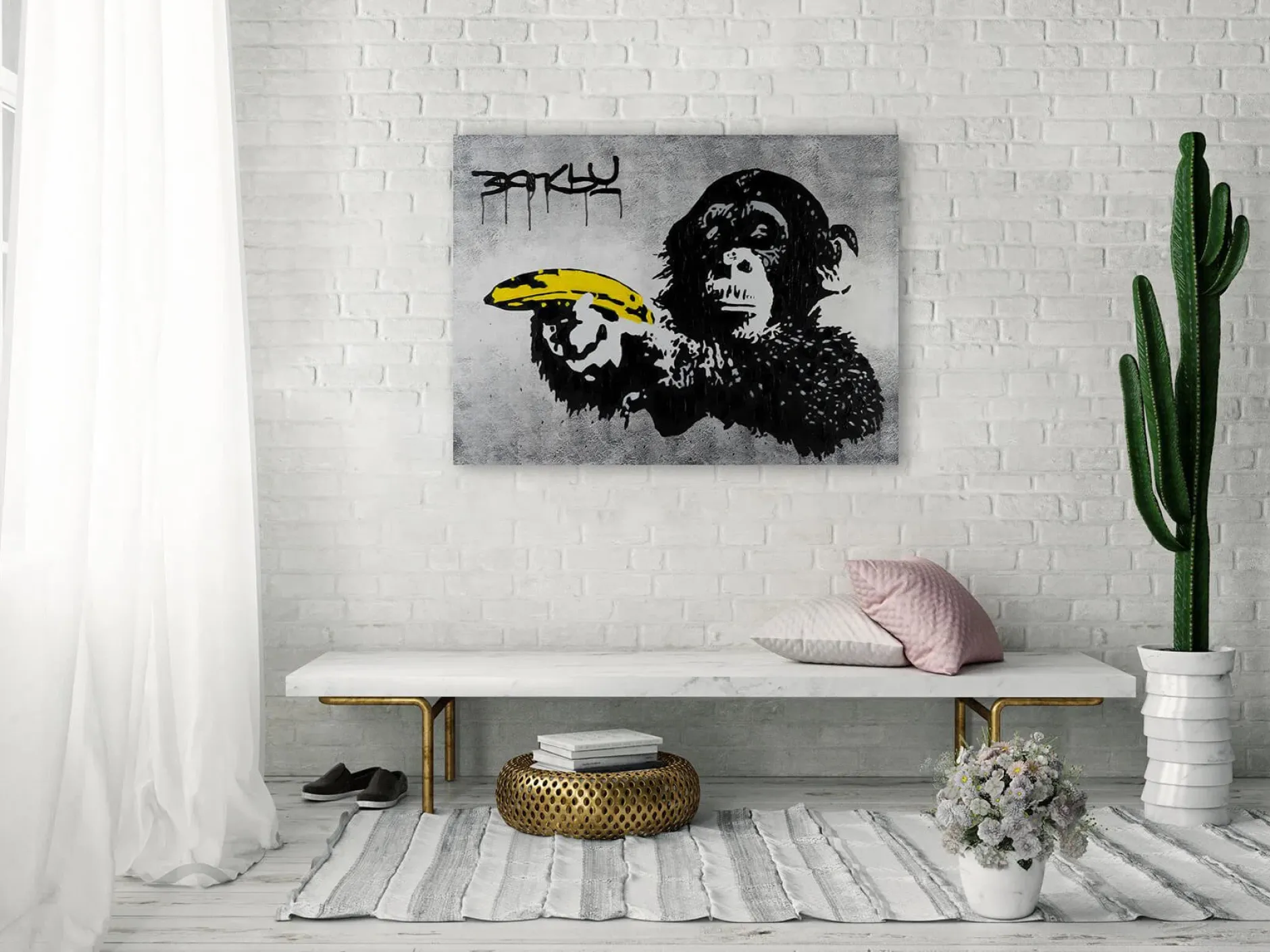 Kunstdruck 'Banksy's Banana Joy'