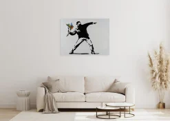 Kunstdruck 'Banksy's Flower Attack'