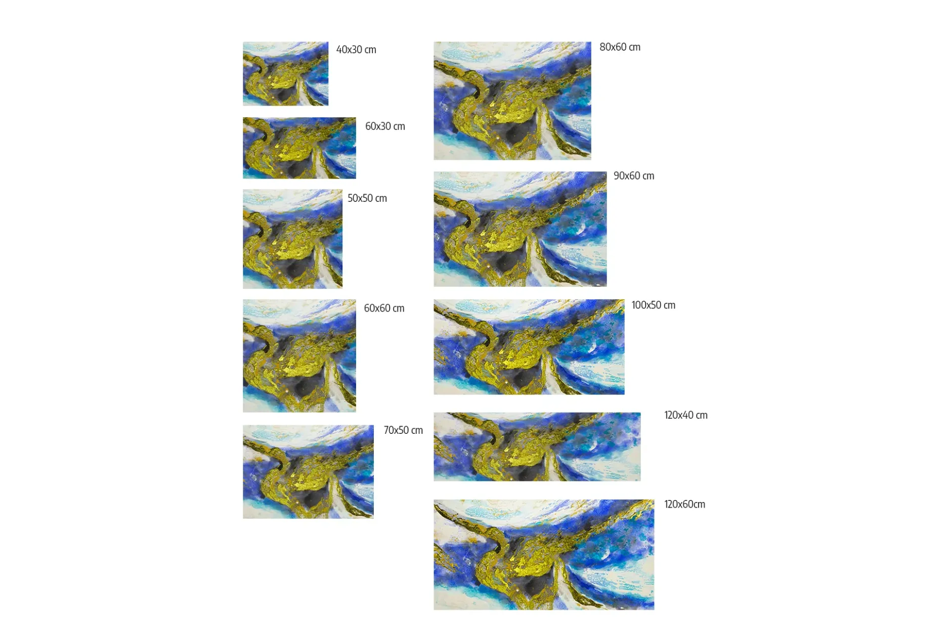 Kunstdruck 'Blaue Ewigkeit'