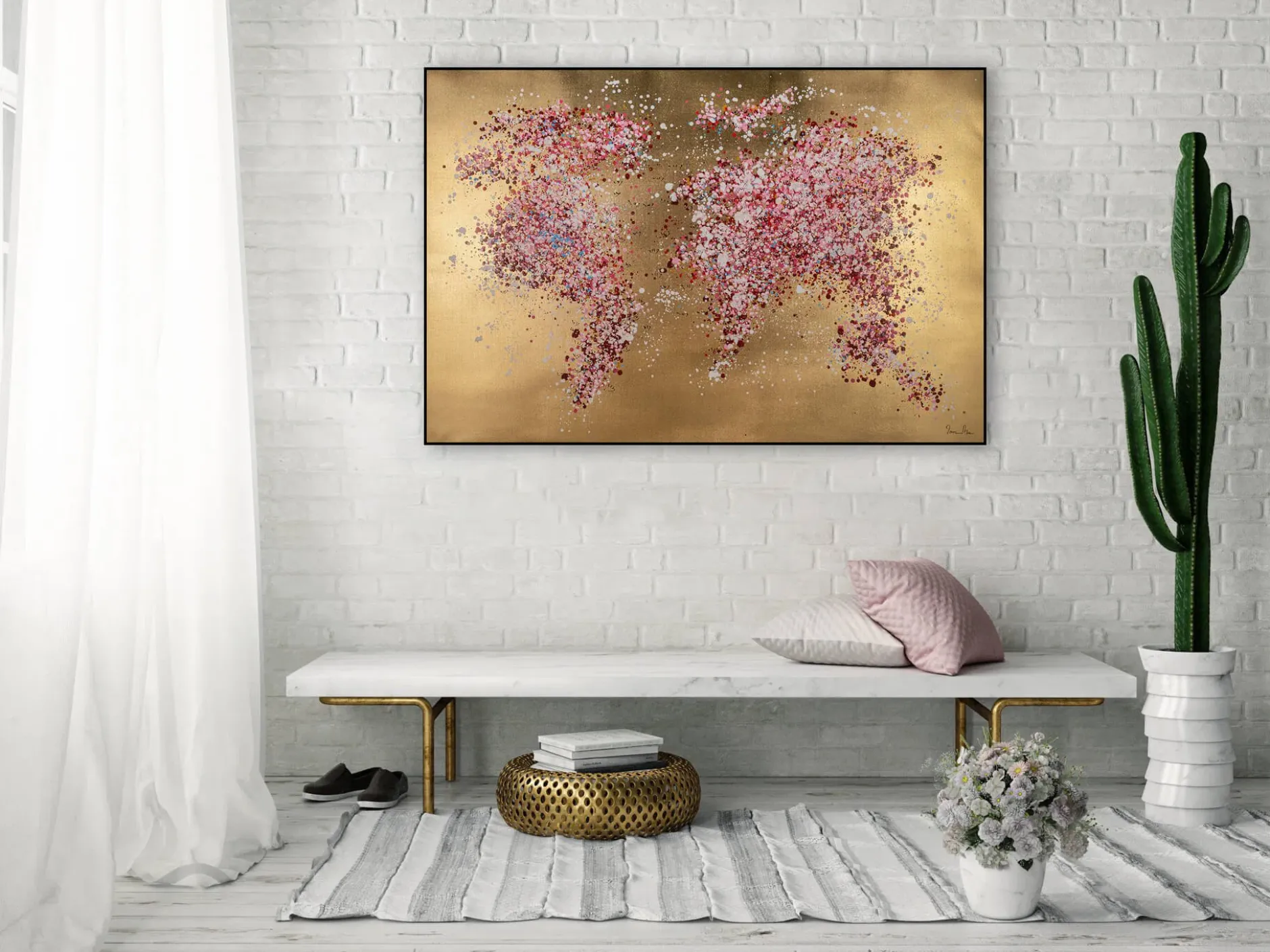 Kunstdruck 'Blühende Welt'