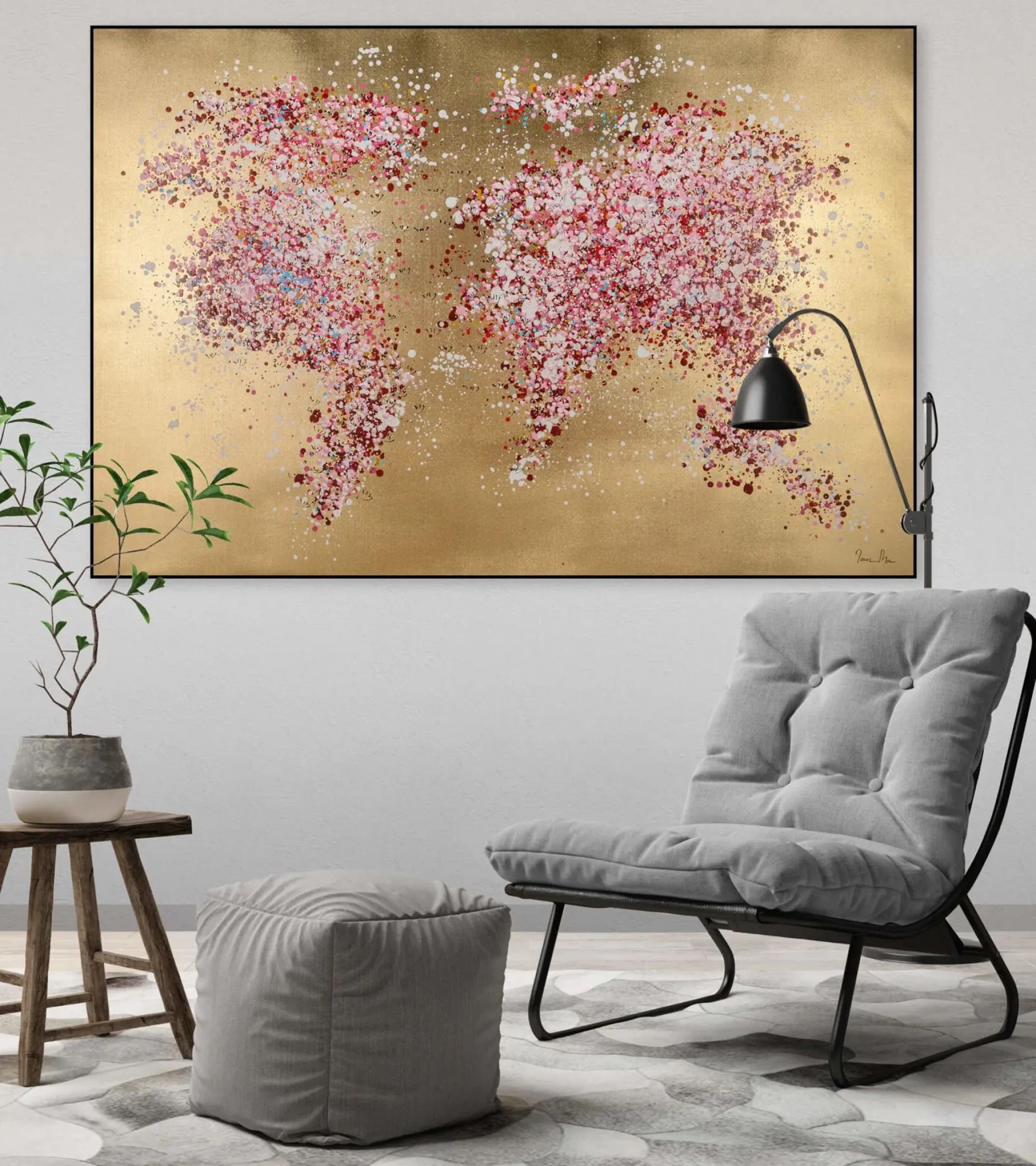 Kunstdruck 'Blühende Welt'