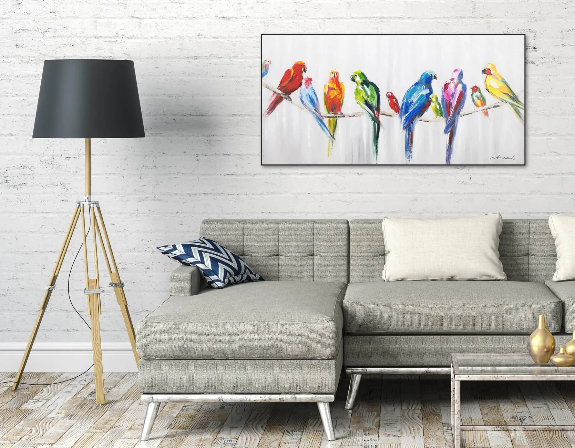 Kunstdruck 'Bunte Freundschaft'