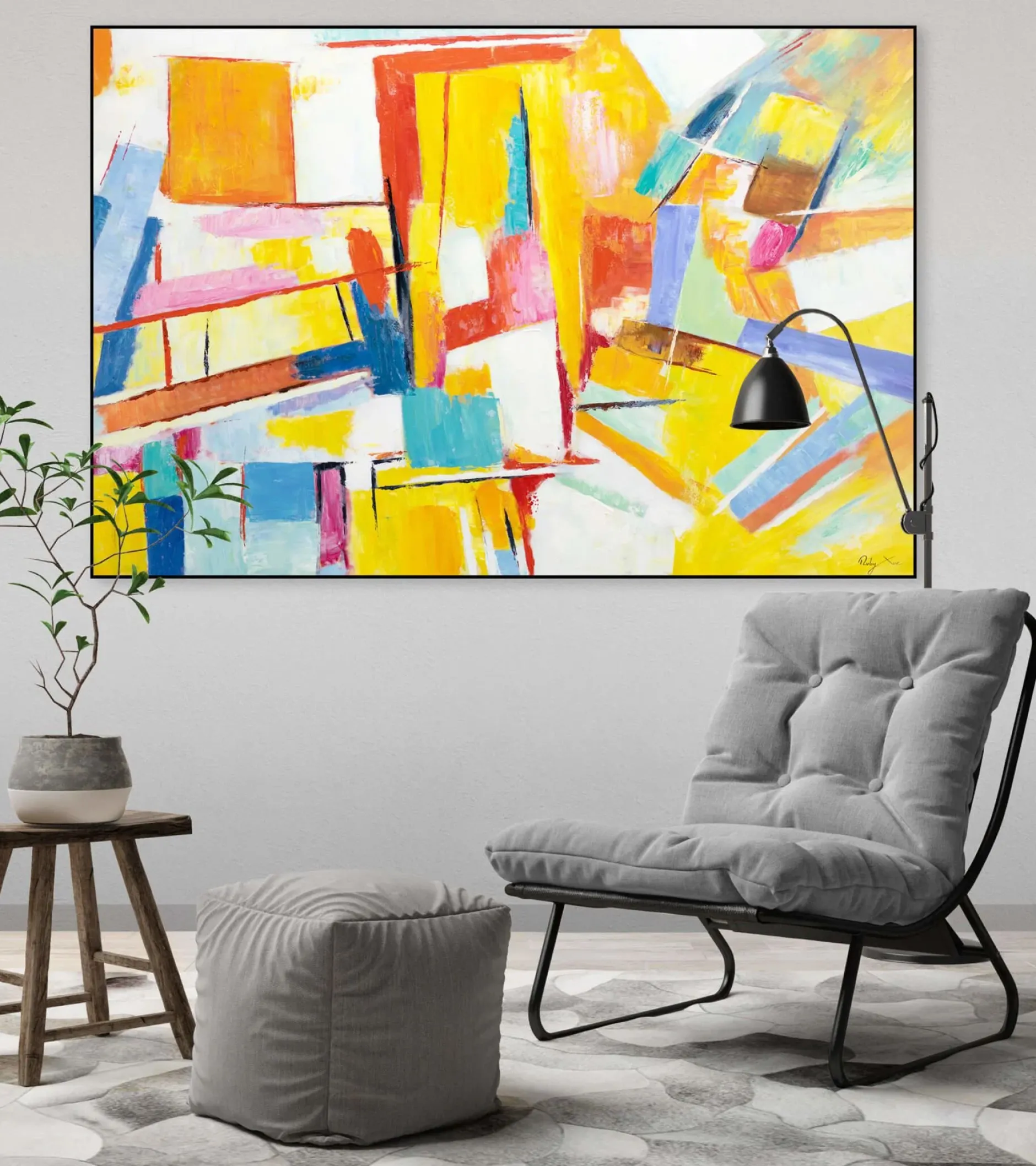 Kunstdruck 'Bunte Illusion'