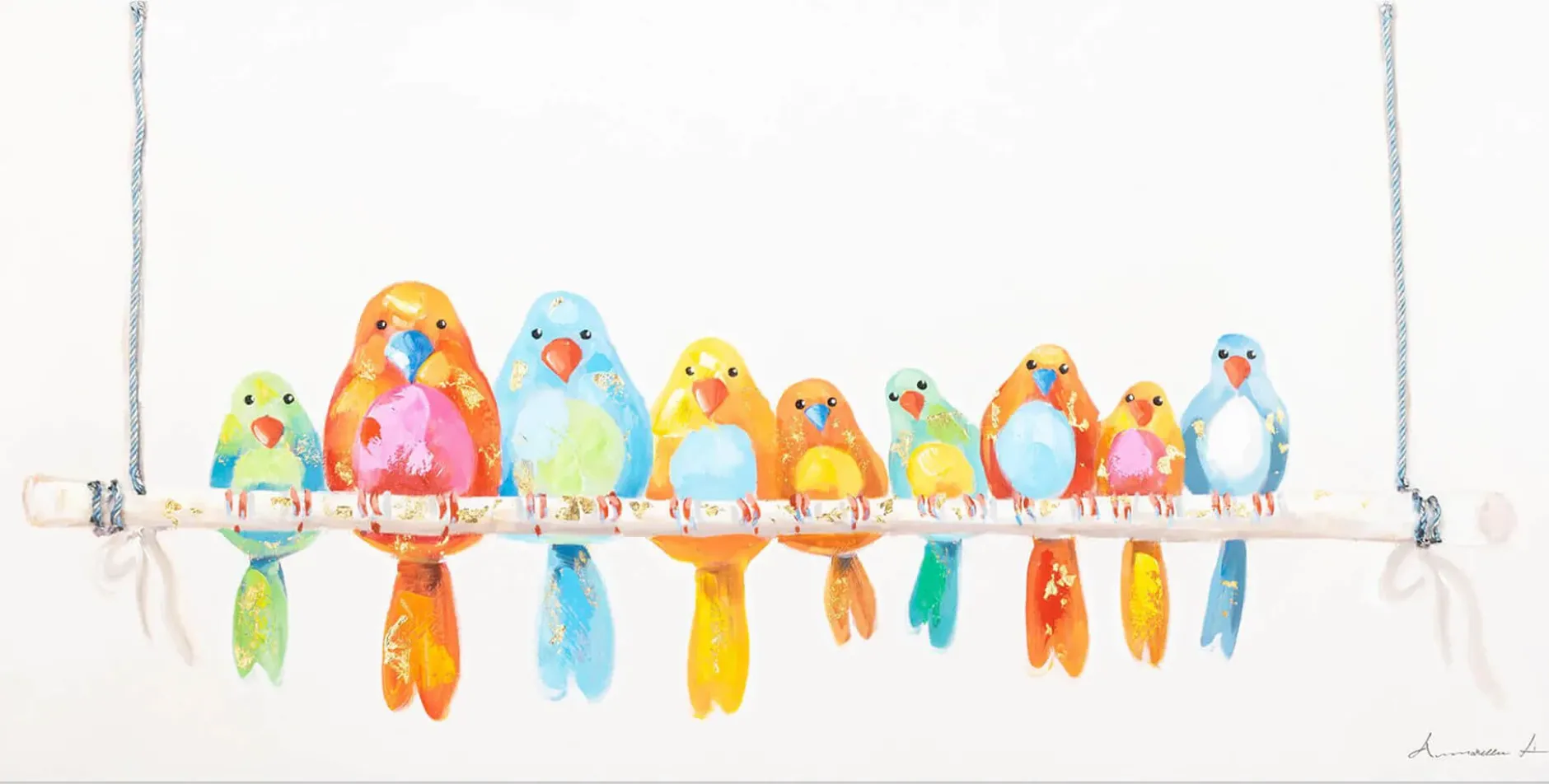 Kunstdruck 'Bunte Truppe'