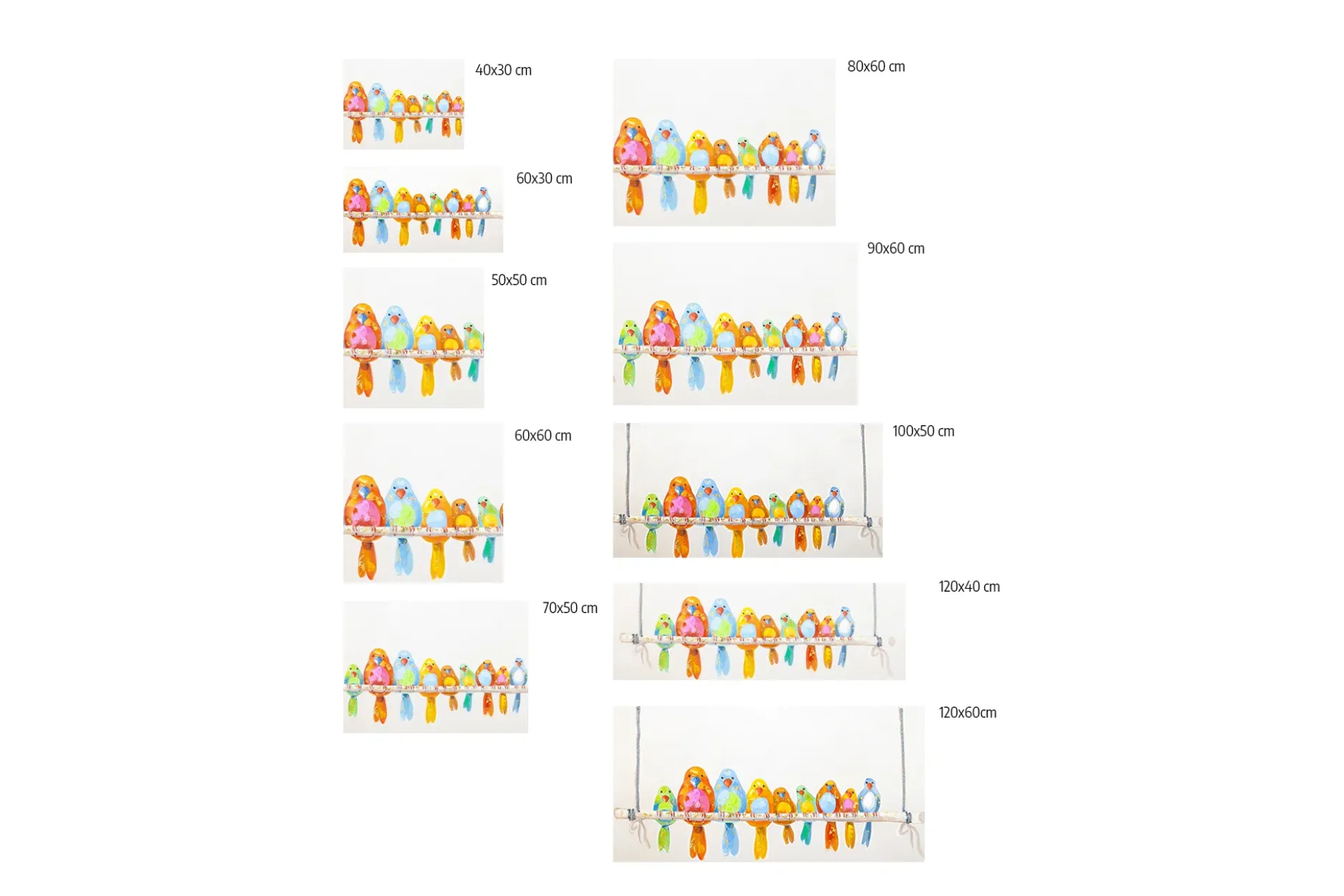 Kunstdruck 'Bunte Truppe'