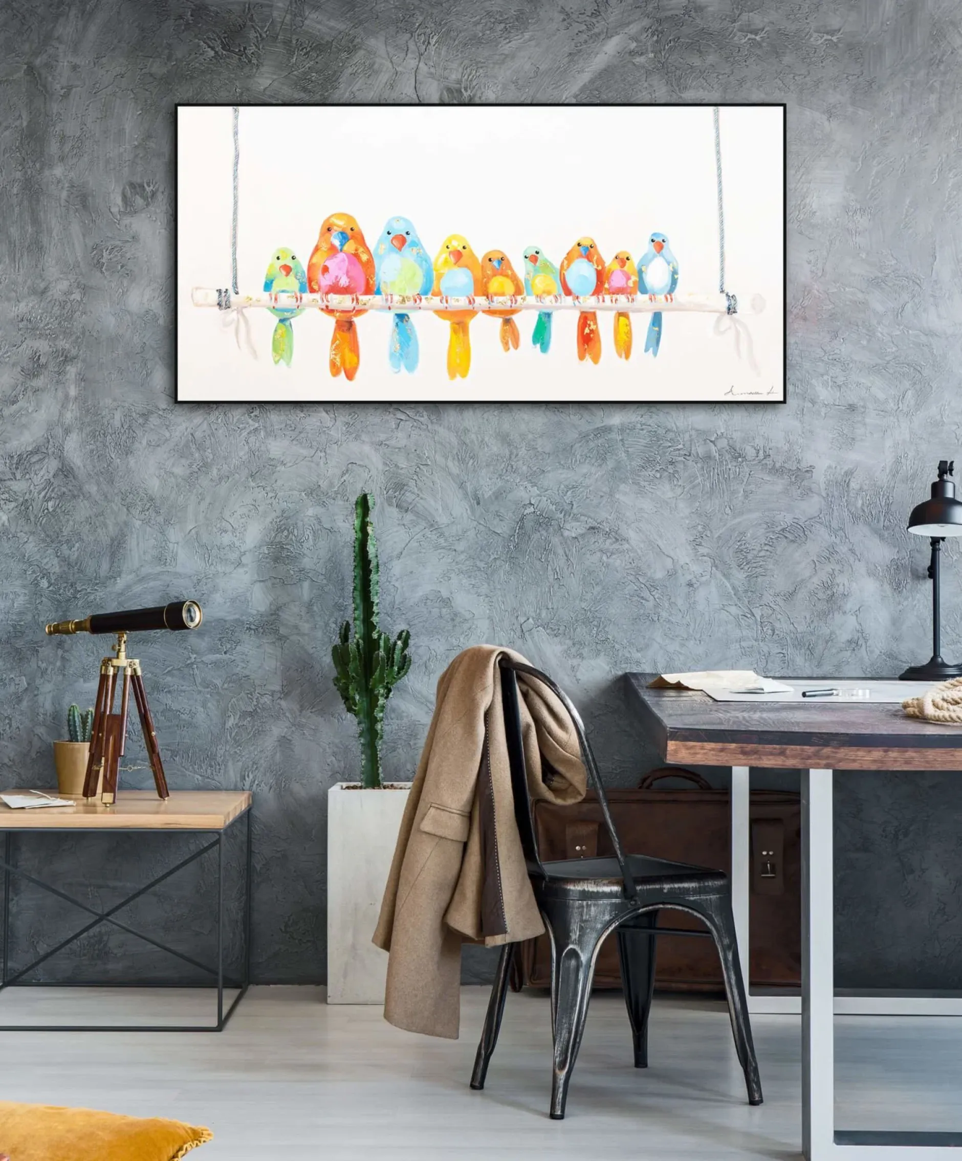 Kunstdruck 'Bunte Truppe'