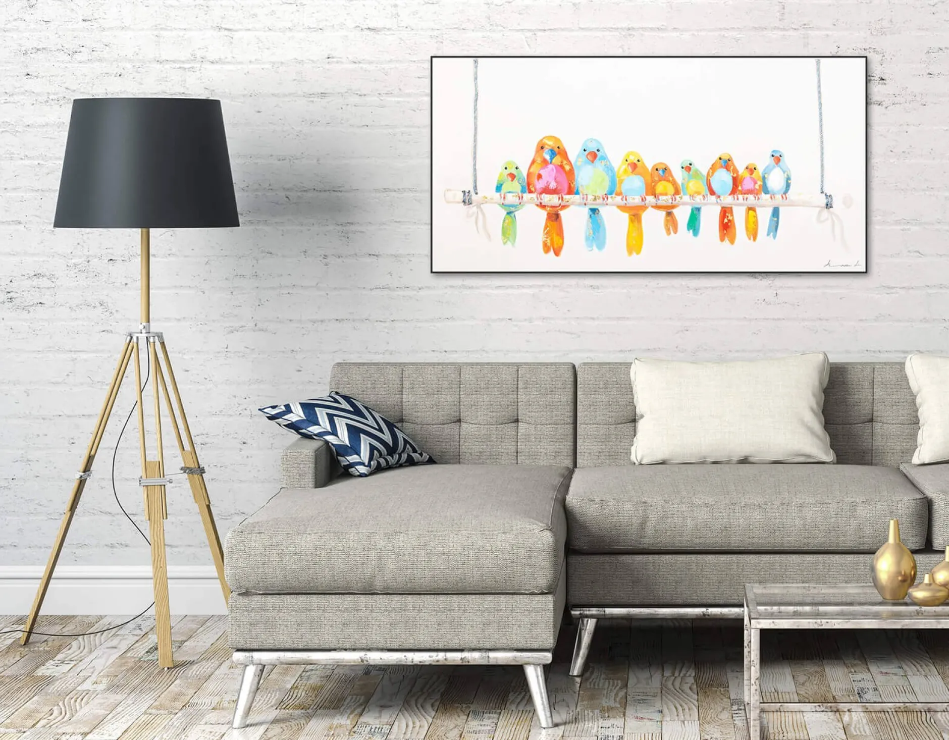 Kunstdruck 'Bunte Truppe'