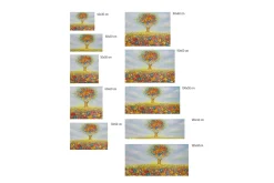Kunstdruck 'Feld der Facetten'