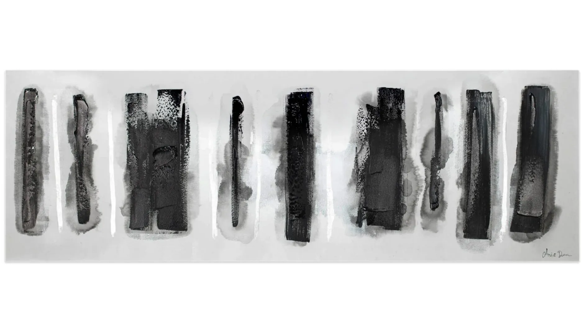 Kunstdruck 'Fährten im Schnee'