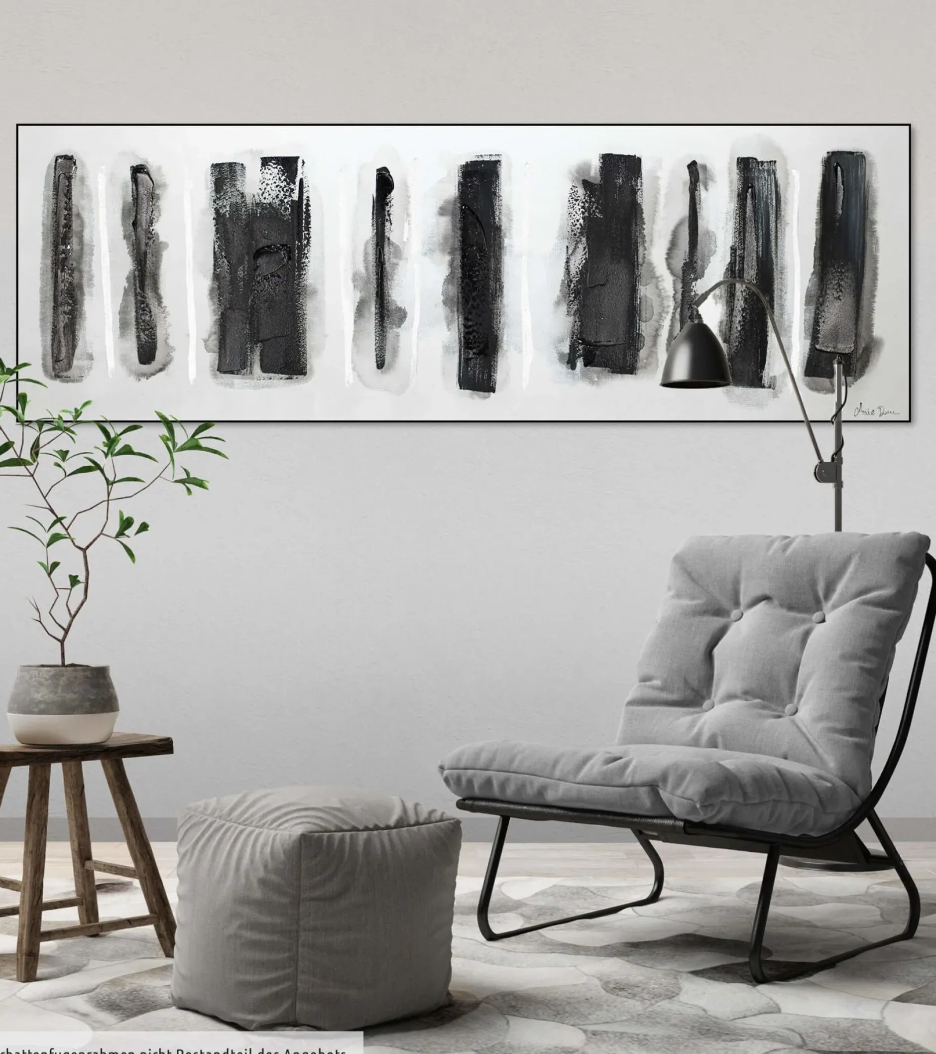 Kunstdruck 'Fährten im Schnee'
