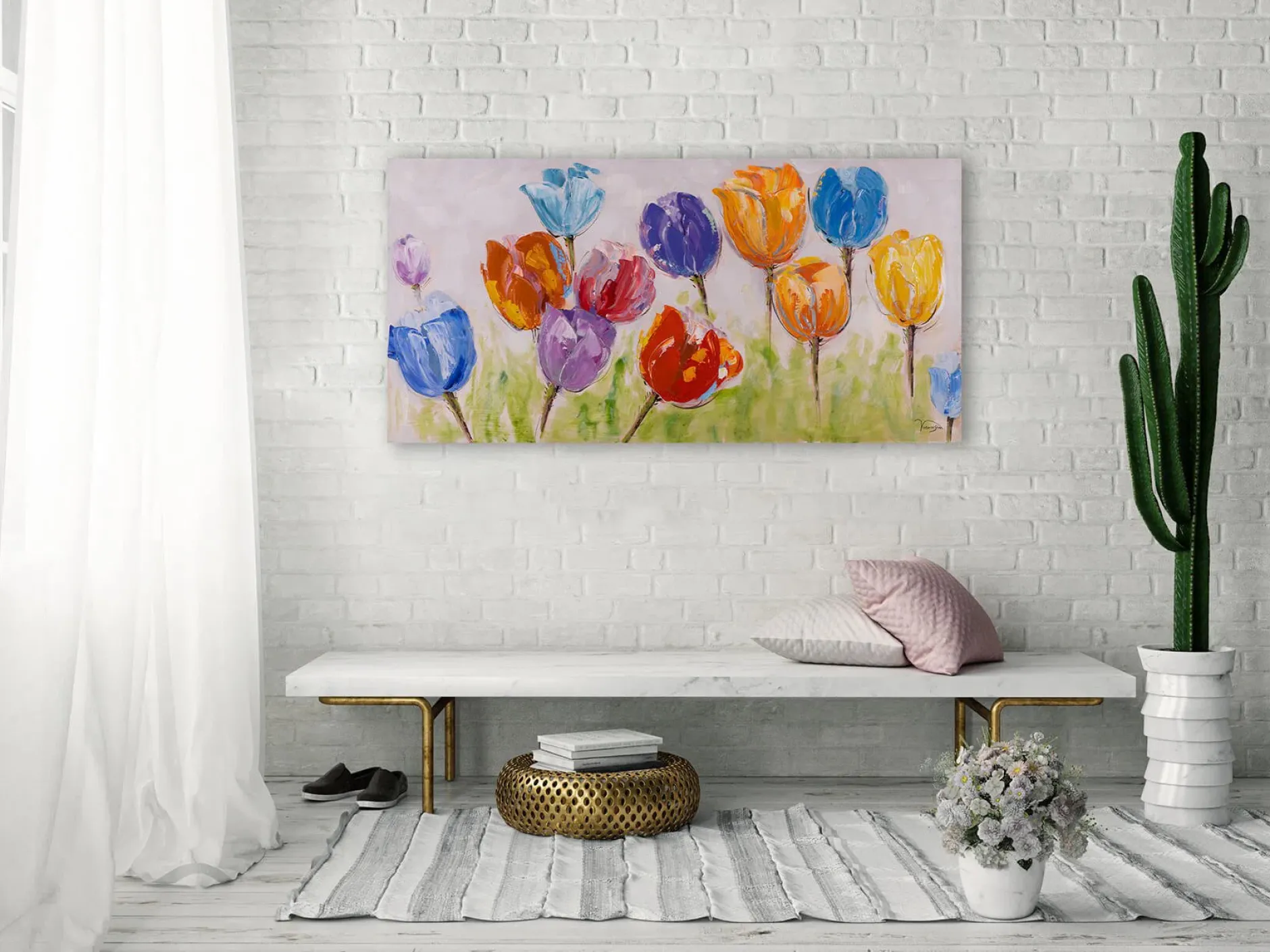 Kunstdruck 'Flowers of Joy'