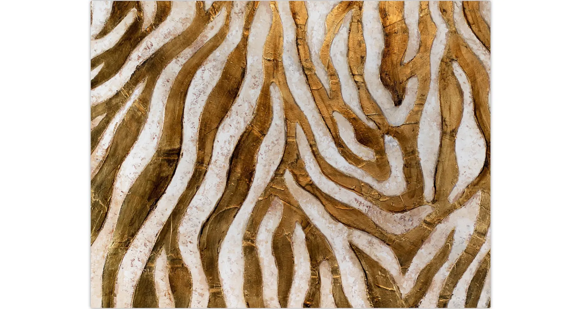 Kunstdruck 'Golden Zebra'