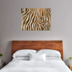 Kunstdruck 'Golden Zebra'