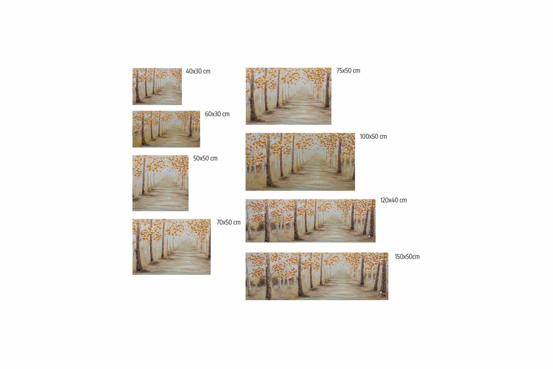 Kunstdruck 'Herbstallee'