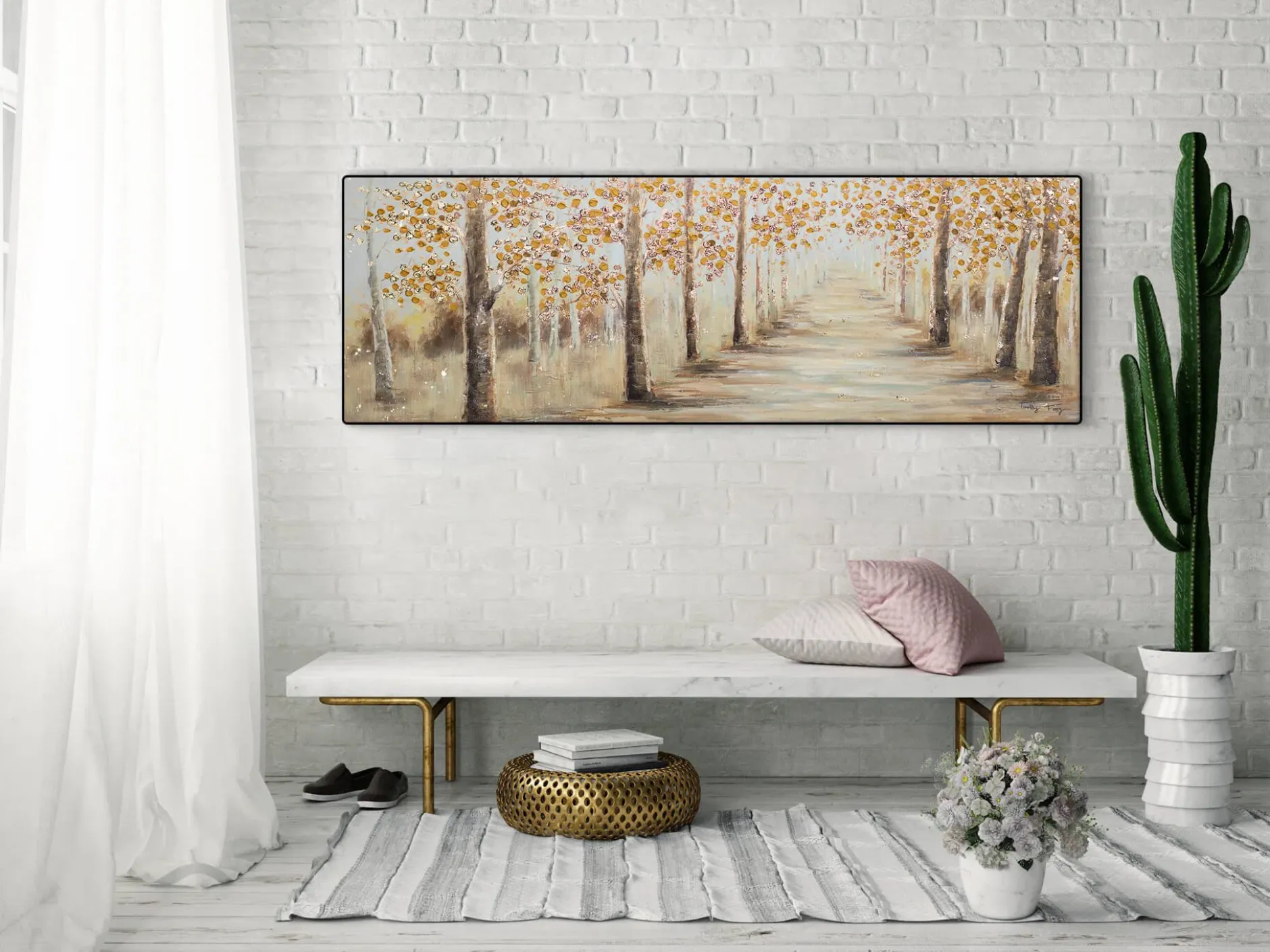 Kunstdruck 'Herbstallee'