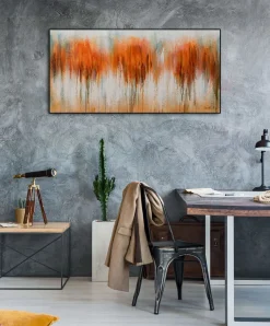 Kunstdruck 'Herbst in Orange'