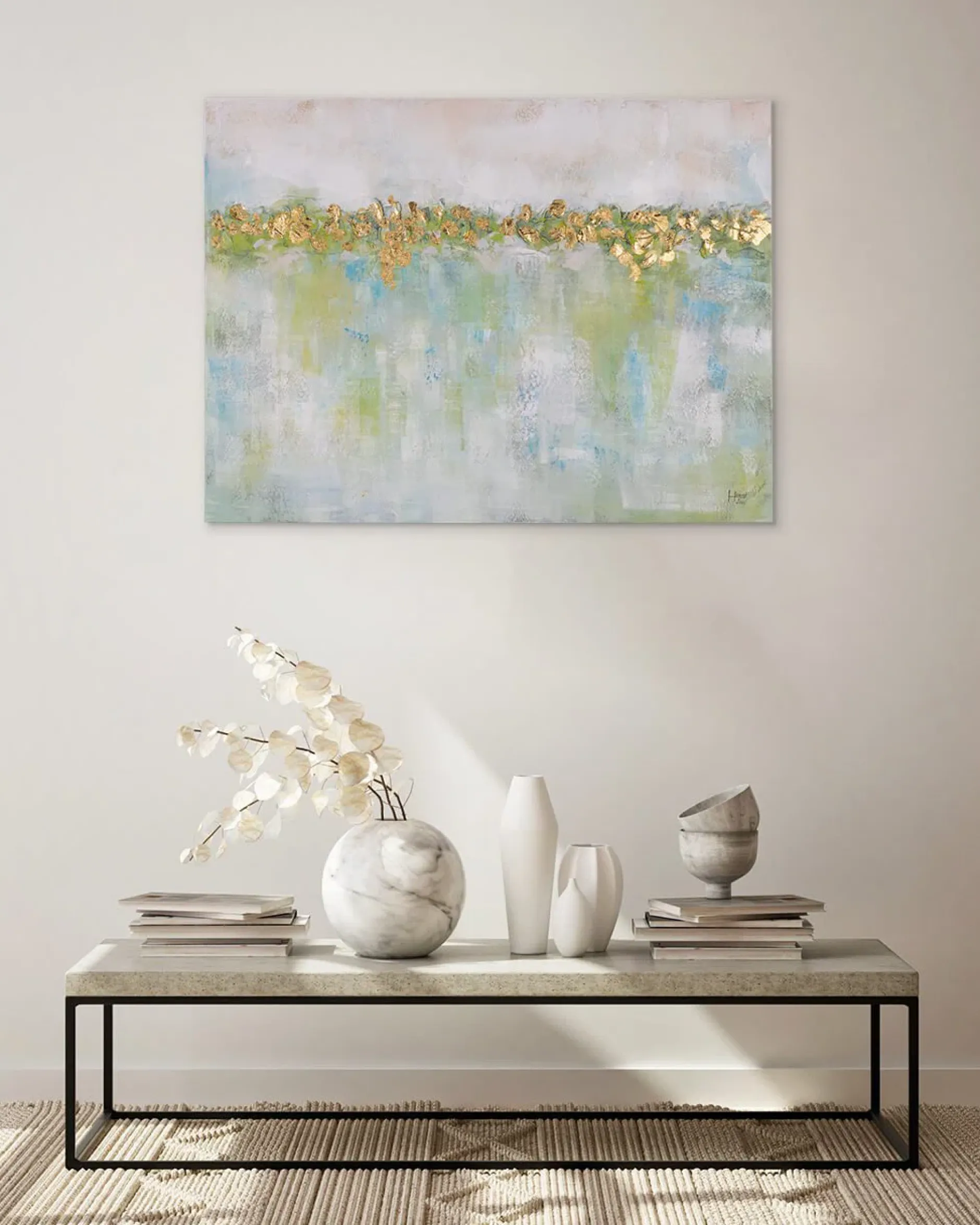 Kunstdruck 'Idyllic Waterlilies'
