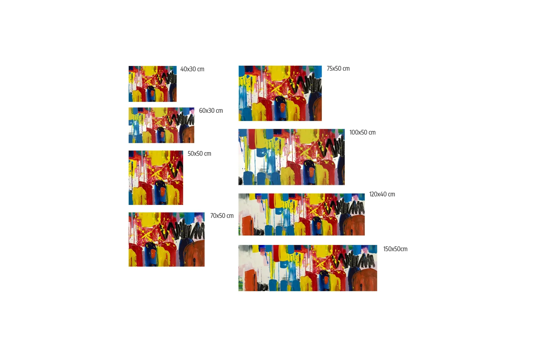 Kunstdruck 'Künste der Farben'