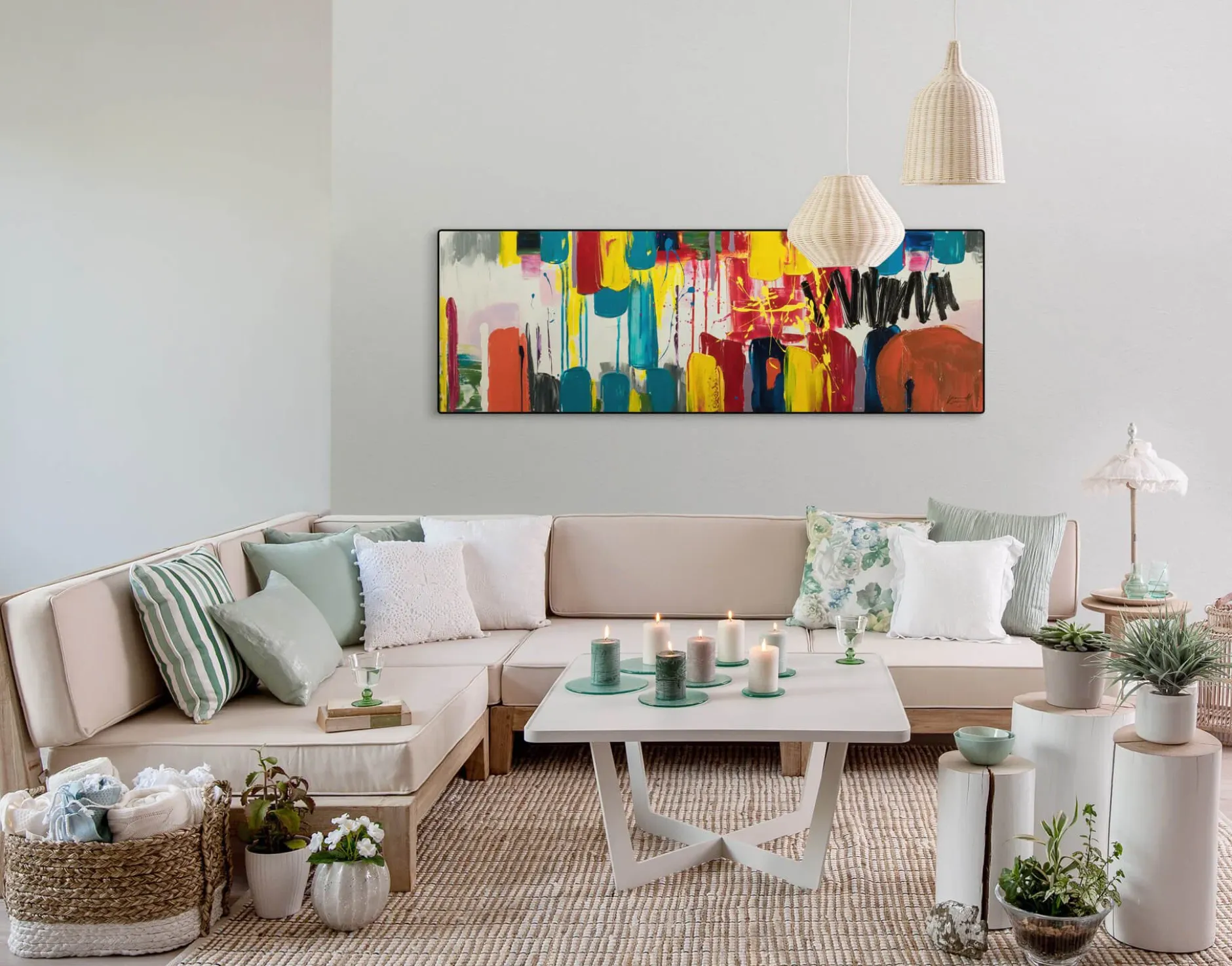 Kunstdruck 'Künste der Farben'